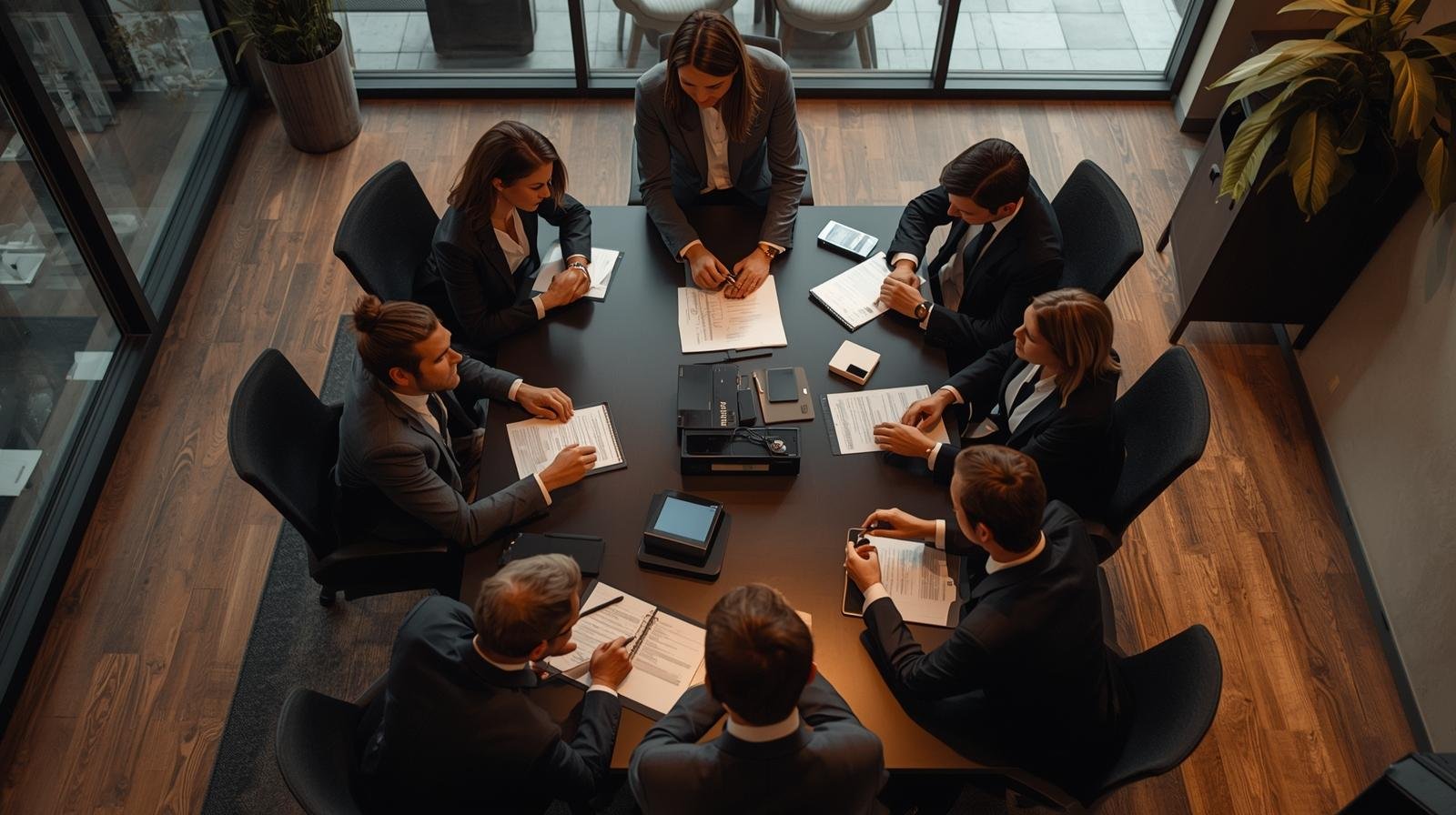 Business Partnership Illustration